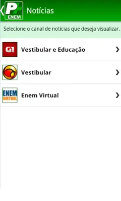 Pense+ ENEM android App screenshot 1