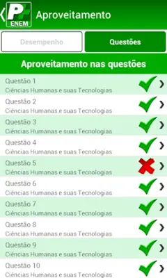 Pense+ ENEM android App screenshot 2